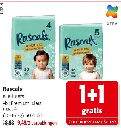 Rascals Premium luiers maat 4
