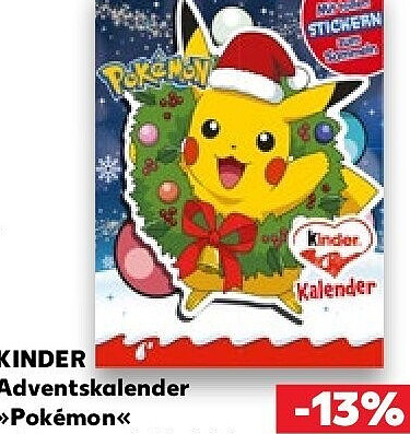 KINDER Adventskalender »Pokémon«