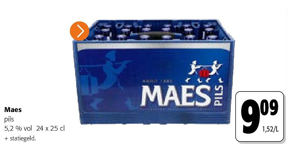 Maes pils 5,2 % vol 24 x 25 cl