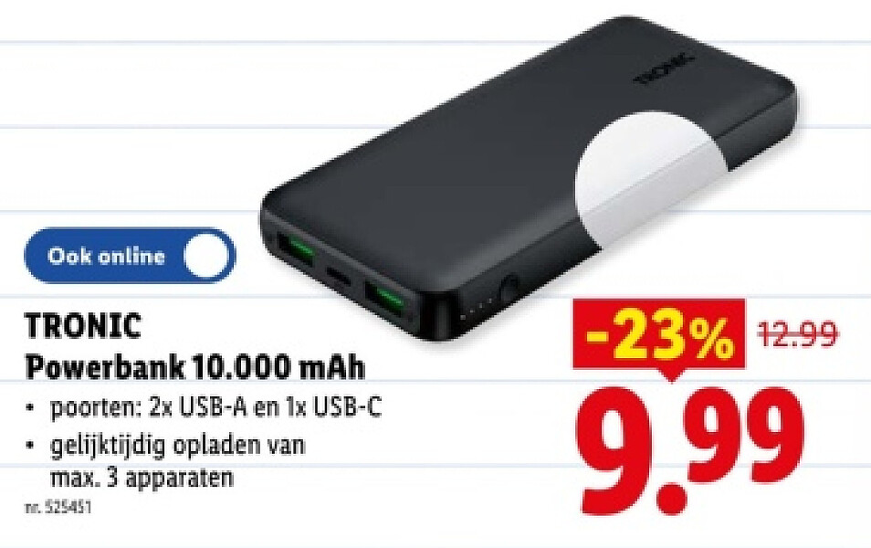 Powerbank 10.000 mAh
