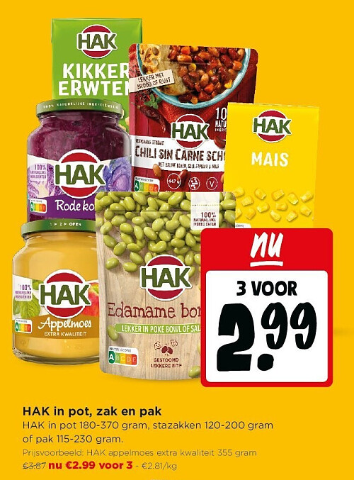 HAK in pot, zak en pak