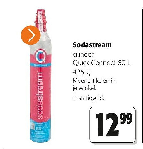 Sodastream cilinder Quick Connect 60 L 425 g