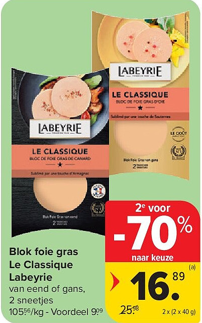 Blok foie gras Le Classique Labeyrie