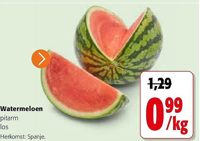 Watermeloen pitarm los