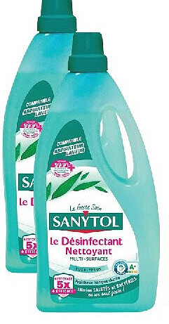 Désinfectant nettoyant multi-surfaces Sanytol 1 L parfum eucalyptus