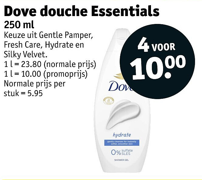 Dove douche Essentials