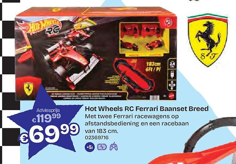 Hot Wheels RC Ferrari Baanset Breed