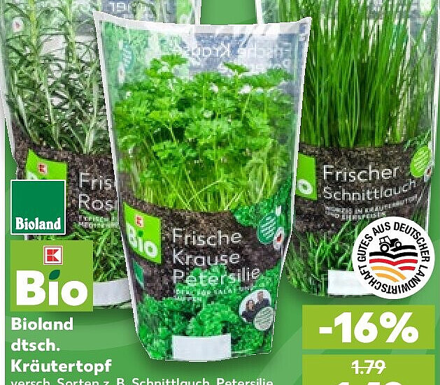 Bioland dtsch. Kräutertopf