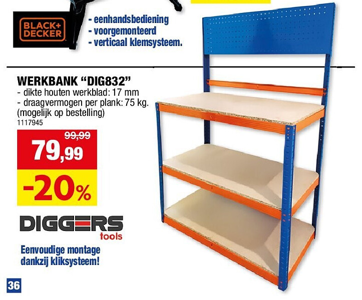 WERKBANK “DIG832”