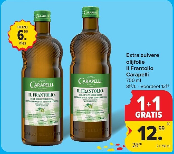 Extra zuivere olijfolie Il Frantolio Carapelli