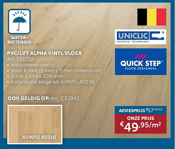 PVC/LVT ALPHA VINYL VLOER