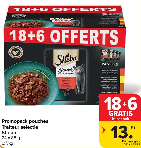 Promopack pouches Traiteur selectie Sheba
