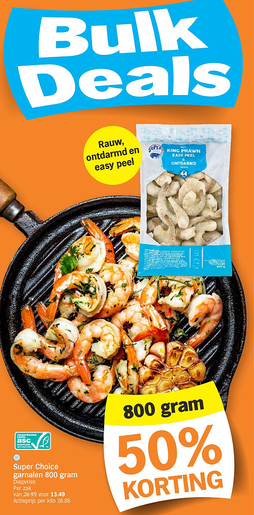 Super Choice garnalen 800 gram