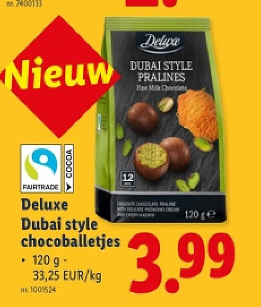 Dubai style chocoballetjes