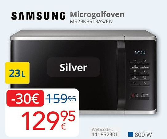 Samsung Microgolfoven MS23K3513AS/EN