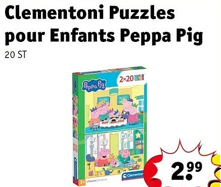 Clementoni Puzzles pour Enfants Peppa Pig