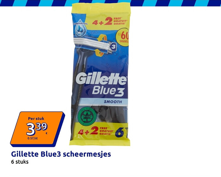 Gillette Blue3 scheermesjes