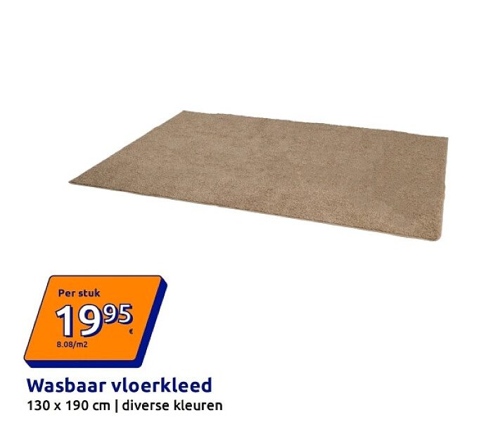 Wasbaar vloerkleed