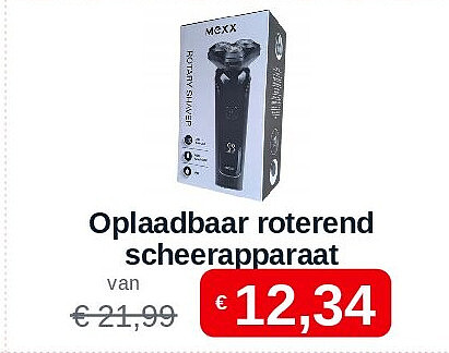 Oplaadbaar roterend scheerapparaat