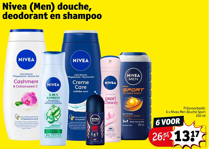 Nivea (Men) douche, deodorant en shampoo