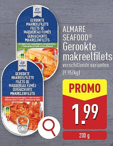 Gerookte makreelfilets