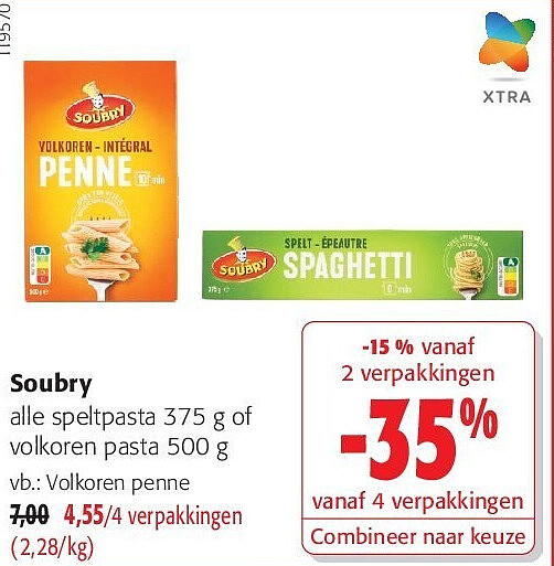 Soubry Volkoren penne