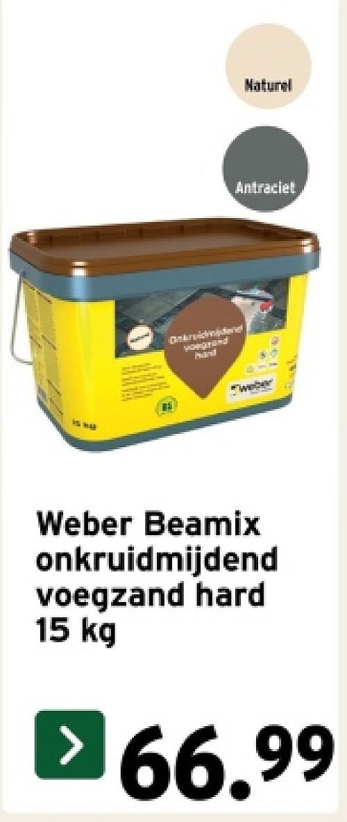 Weber Beamix onkruidmijdend voegzand hard 15 kg