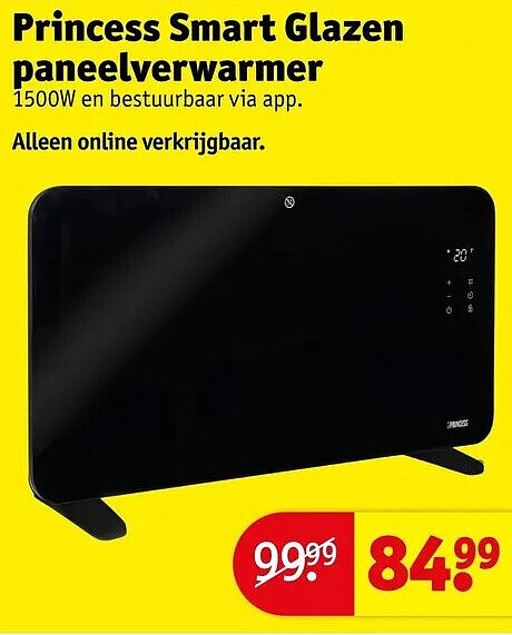 Princess Smart Glazen paneelverwarmer