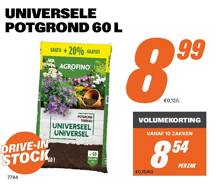 UNIVERSELE POTGROND 60 L