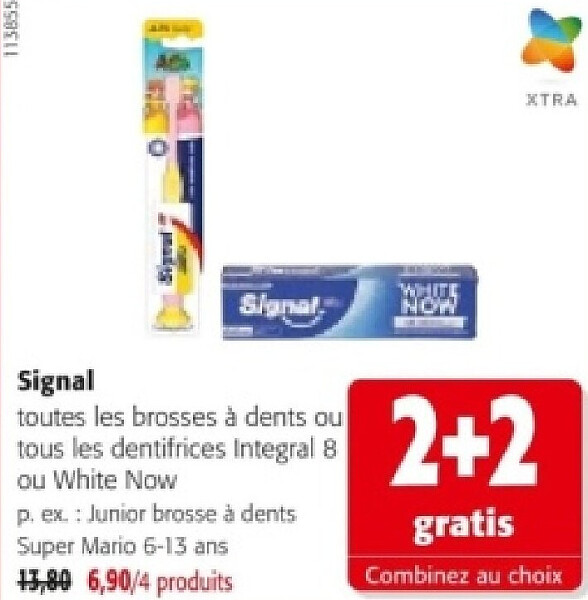 Signal Junior brosse à dents Super Mario 6-13 ans