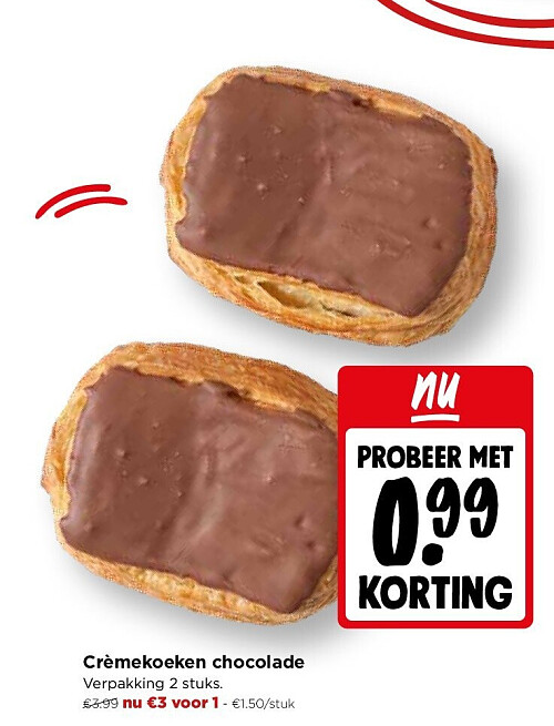 Crèmekoeken chocolade