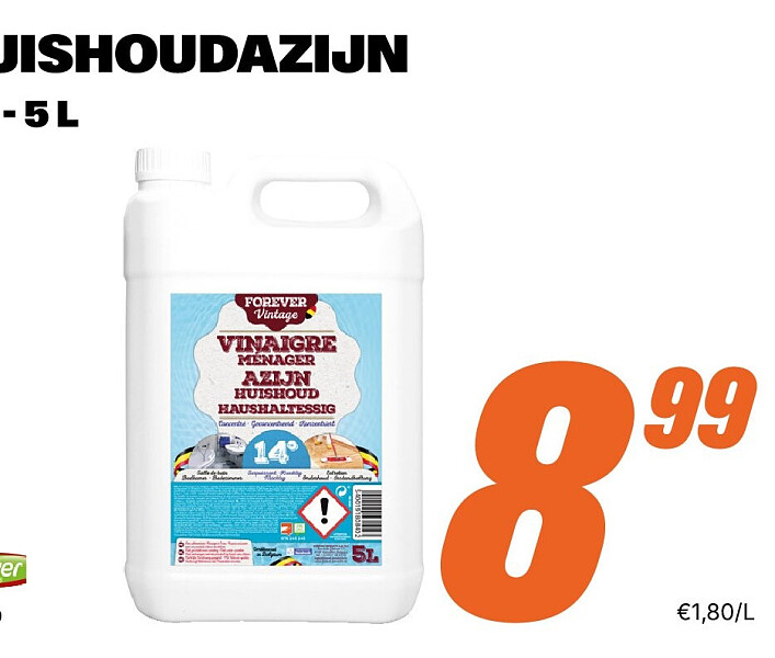 Huishoudazijn 14° - 5 L