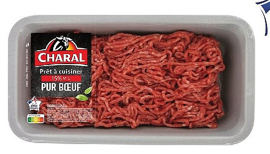 Viande hachée pur bœuf Charal