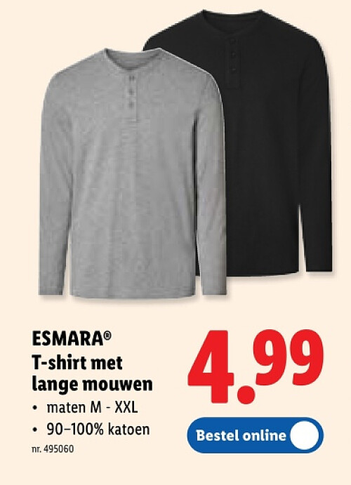 T-shirt met lange mouwen