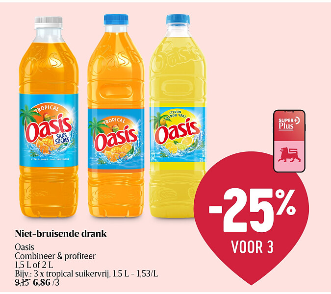 Niet-bruisende drank