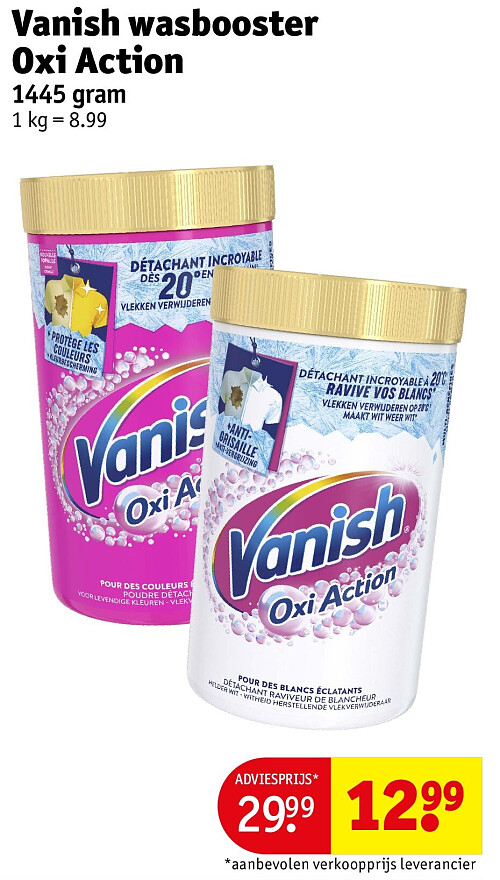 Vanish wasbooster Oxi Action 1445 gram