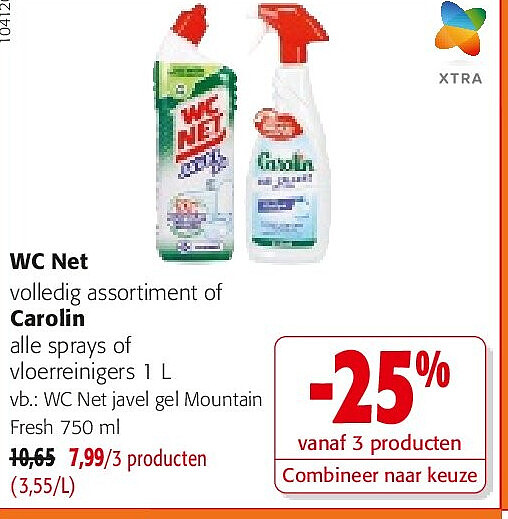 WC Net javel gel Mountain Fresh 750 ml