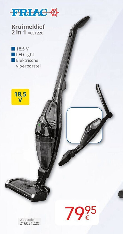 Friac Kruimeldief 2 in 1 VCS1220