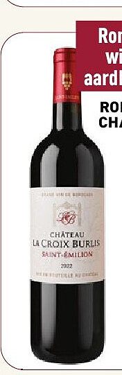 Rode wijn Saint-Emilion Chateau La Croix Burlis