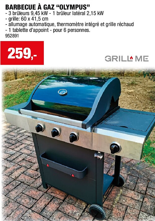 BARBECUE À GAZ “OLYMPUS”