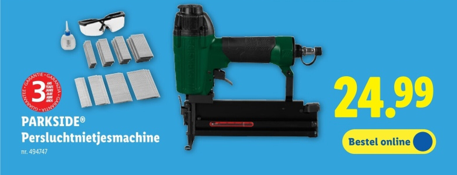 Persluchtnietjesmachine