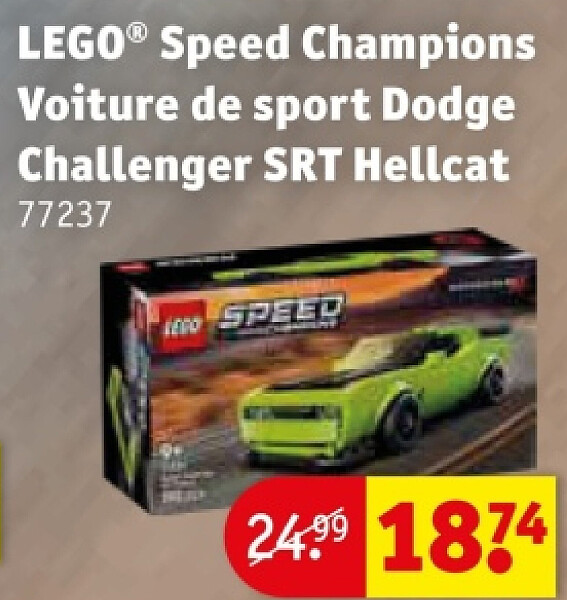 LEGO® Speed Champions Voiture de sport Dodge Challenger SRT Hellcat 77237