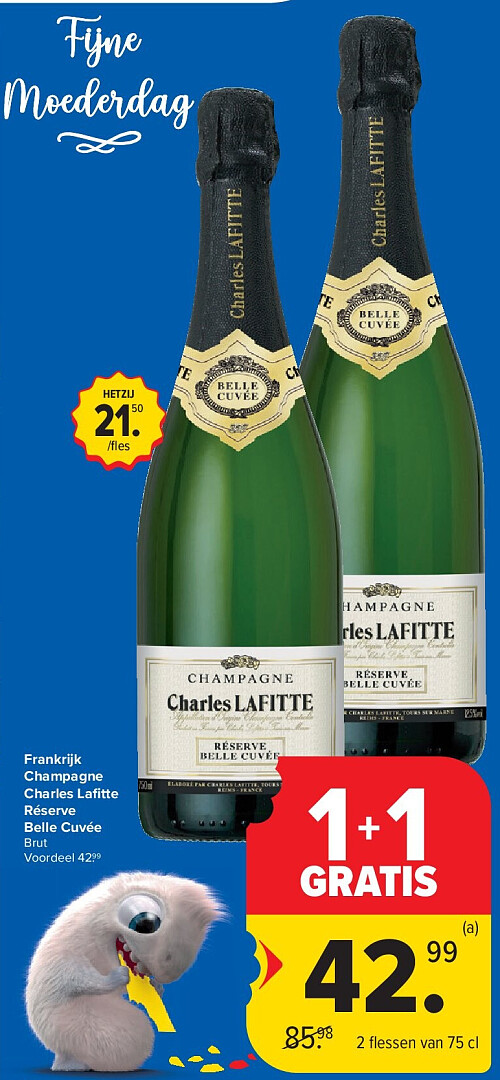 Frankrijk Champagne Charles Lafi tte Réserve Belle Cuvée