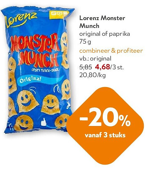 Lorenz Monster Munch original of paprika 75 g