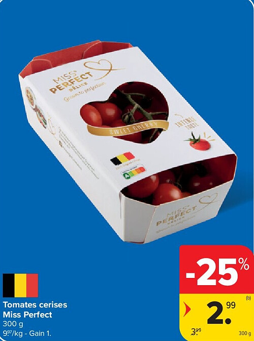 Tomates cerises Miss Perfect 300 g