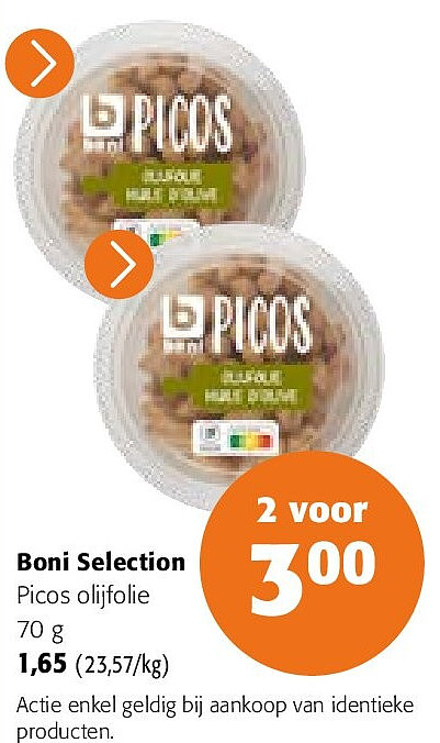 Boni Selection Picos olijfolie 70 g