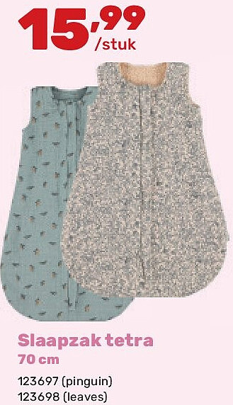 Slaapzak tetra 70 cm