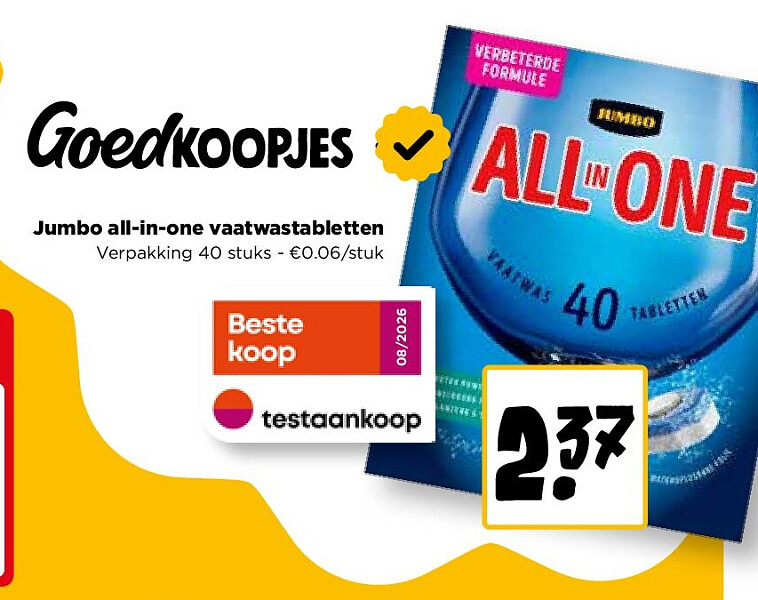 Jumbo all-in-one vaatwastabletten