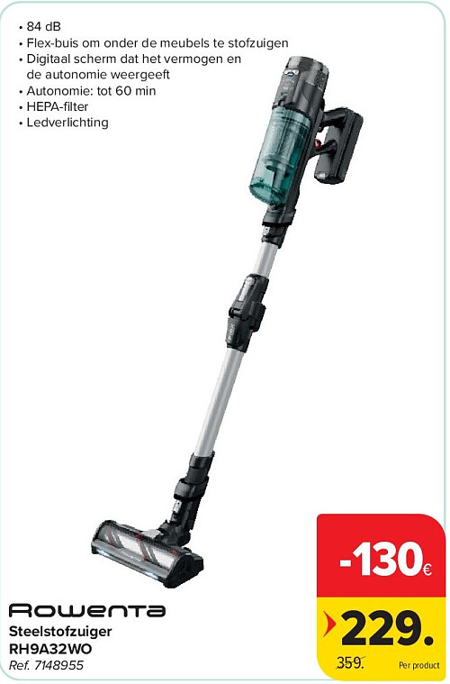 Steelstofzuiger RH9A32WO