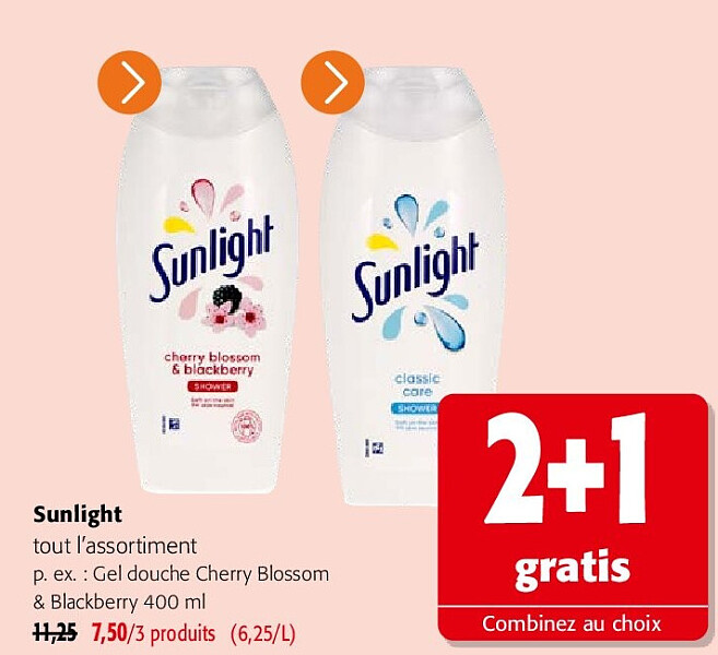 Sunlight tout l’assortiment